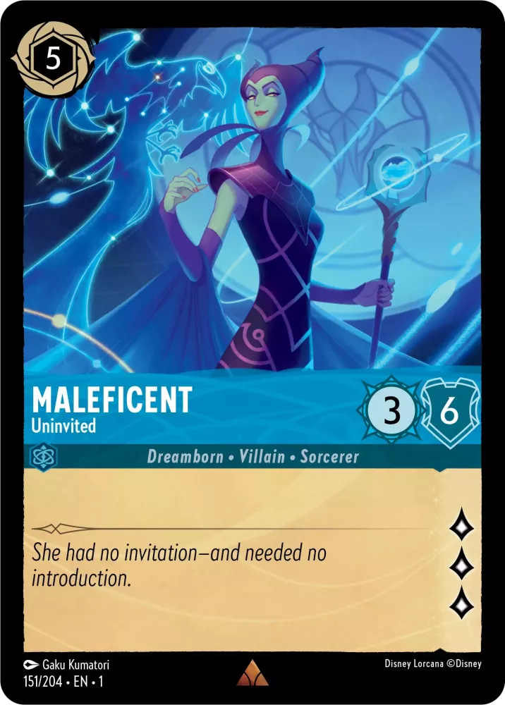 Lorcana The First Chapter 151/204 Maleficent Uninvited
