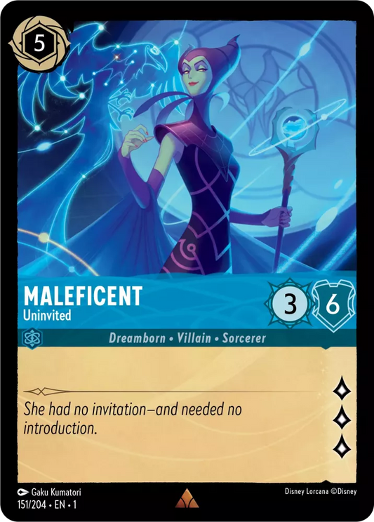 Lorcana The First Chapter 151/204 Maleficent Uninvited