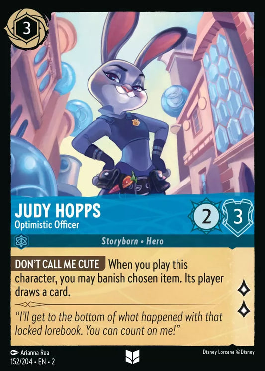 Lorcana Rise of the Floodborn 152/204 Judy Hopps Optimistic Officer