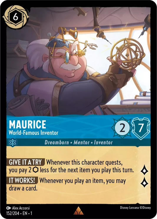 Lorcana The First Chapter 152/204 Maurice World-Famous Inventor Foil
