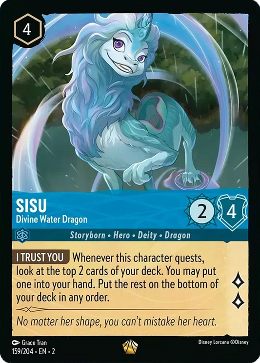 Lorcana Rise of the Floodborn 159/204 Sisu Divine Water Dragon