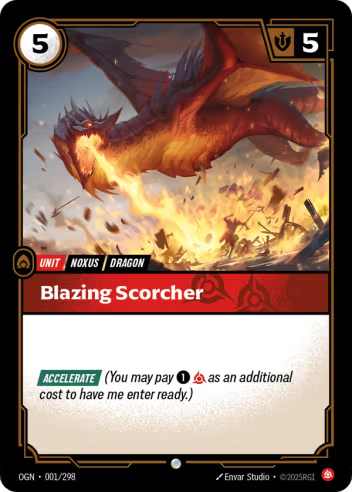 Riftbound Origins 001/298 Blazing Scorcher