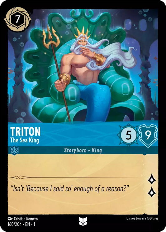 Lorcana The First Chapter 160/204 Triton The Sea King Foil