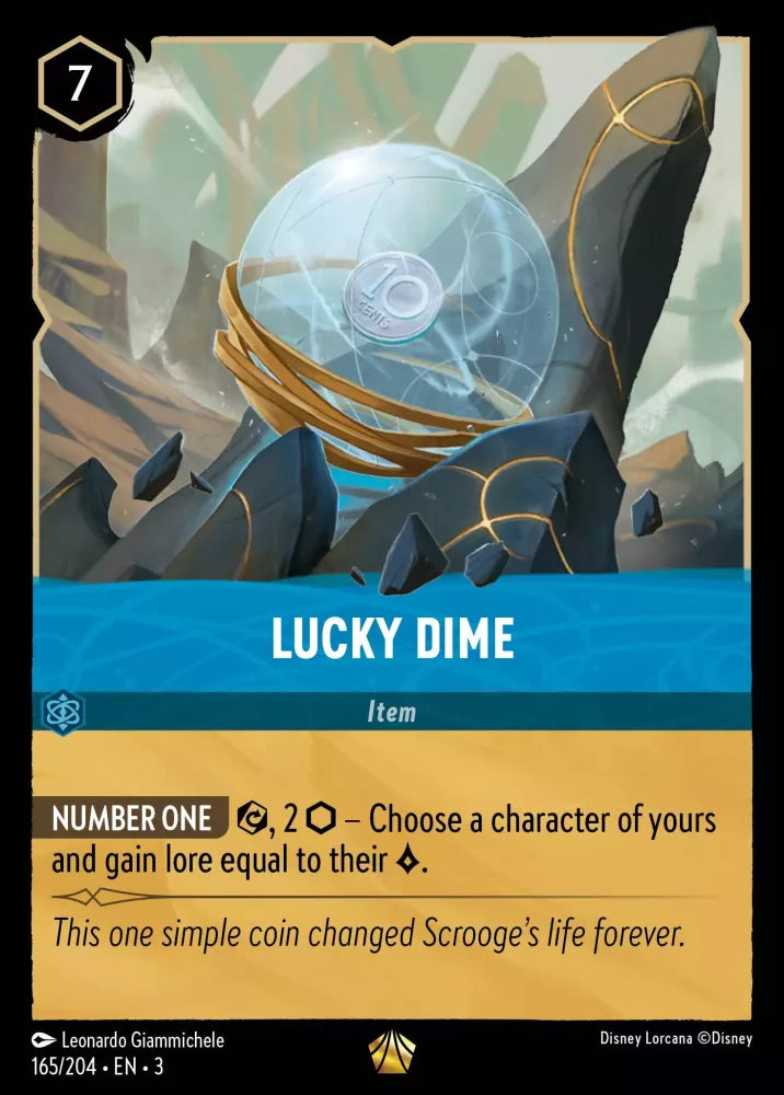Lorcana Into the Inklands 165/204 Lucky Dime