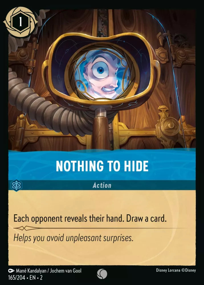 Lorcana Rise of the Floodborn 165/204 Nothing to Hide