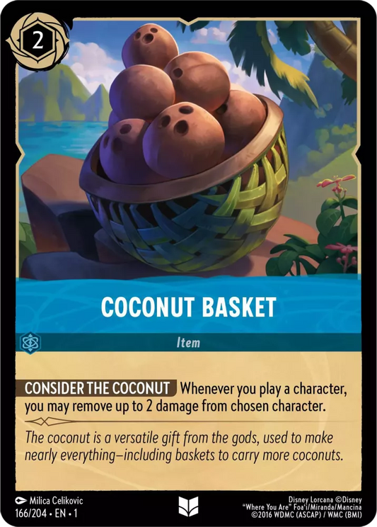 Lorcana The First Chapter 166/204 Coconut Basket Foil