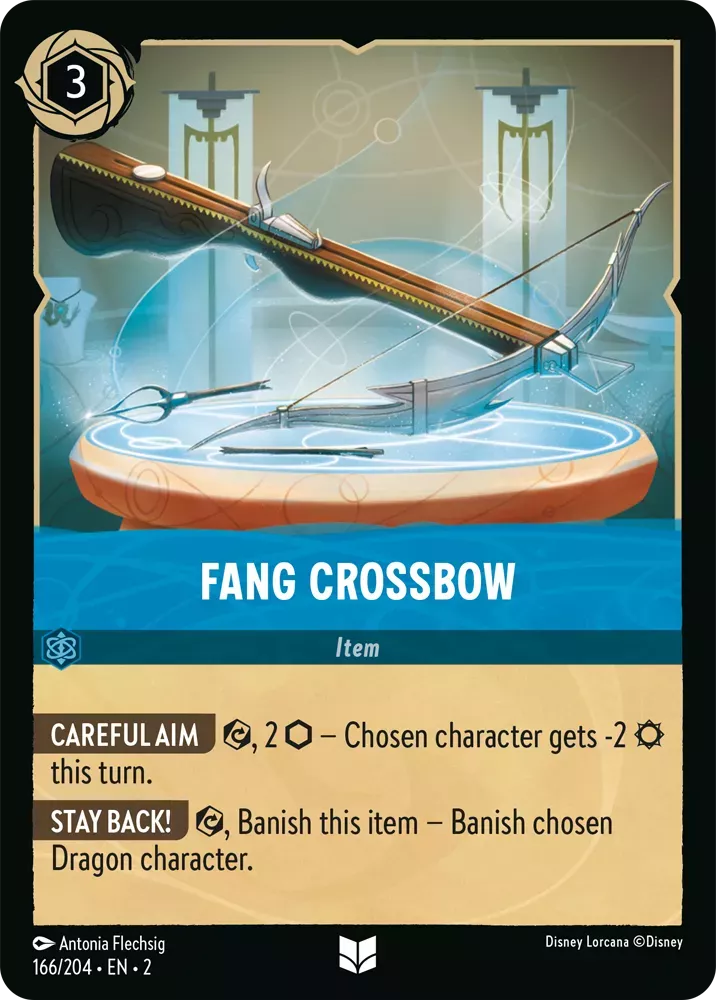 Lorcana Rise of the Floodborn 166/204 Fang Crossbow Foil