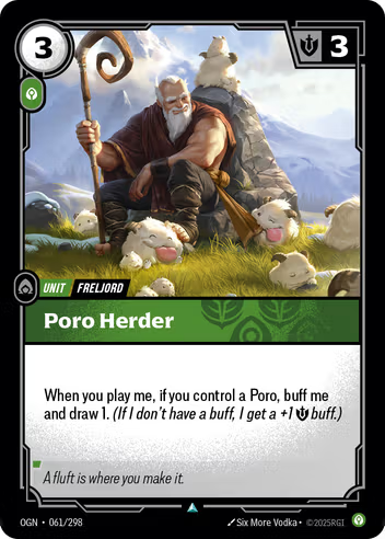 Riftbound Origins 061/298 Poro Herder Foil