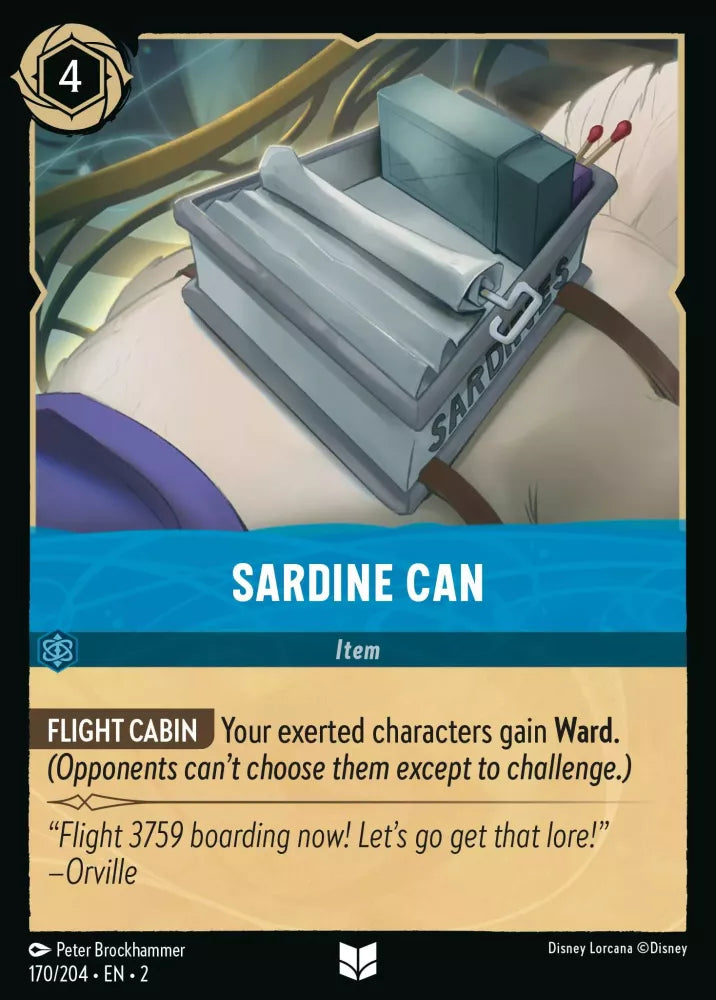 Lorcana Rise of the Floodborn 170/204 Sardine Can Foil