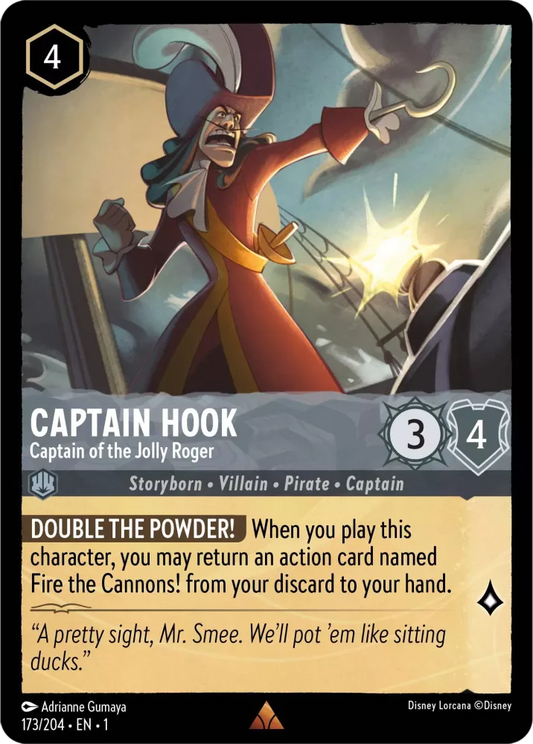 Lorcana The First Chapter 173/204 Captain Hook Captain of the Jolly Roger