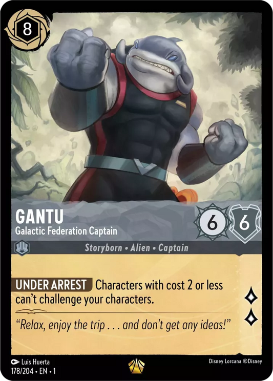 Lorcana The First Chapter 178/204 Gantu Galactic Federation Captain Foil