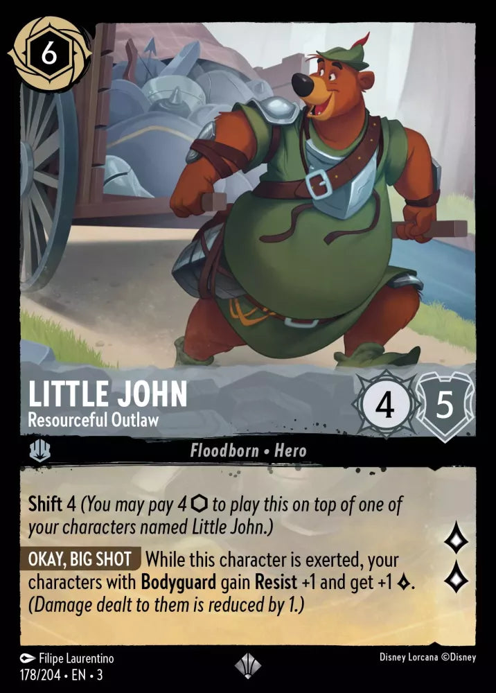 Lorcana Into the Inklands 178/204 Little John Resourceful Outlaw