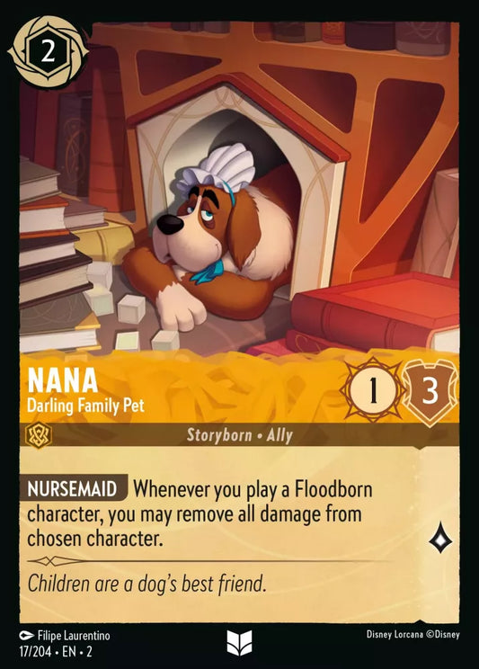 Lorcana Rise of the Floodborn 017/204 Nana Darling Family Pet