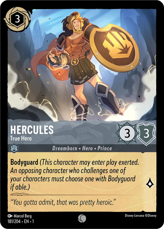 Lorcana The First Chapter 181/204 Hercules True Hero Foil