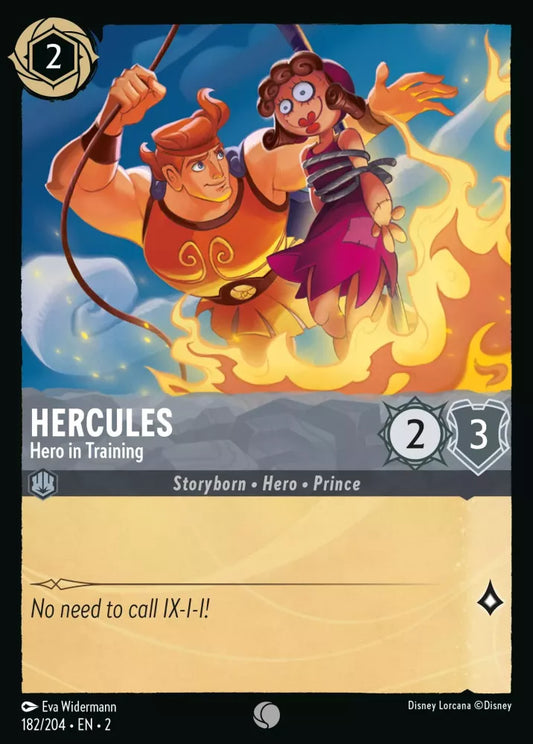 Lorcana Rise of the Floodborn 182/204 Hercules Hero in Training