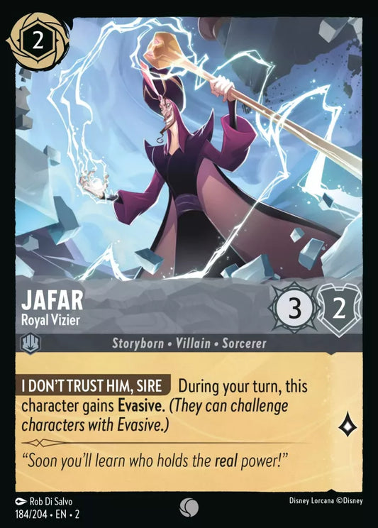 Lorcana Rise of the Floodborn 184/204 Jafar Royal Vizier Foil