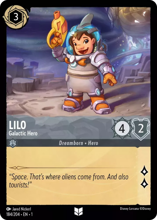 Lorcana The First Chapter 184/204 Lilo Galactic Hero Foil