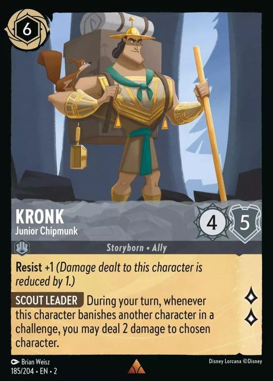 Lorcana Rise of the Floodborn 185/204 Kronk Junior Chipmunk