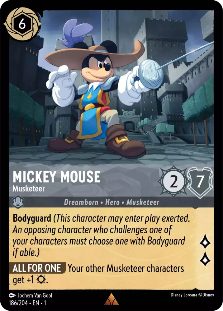 Lorcana The First Chapter 186/204 Mickey Mouse Musketeer