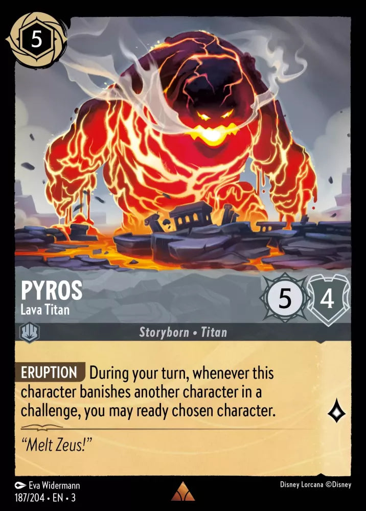 Lorcana Into the Inklands 187/204 Pyros Lava Titan