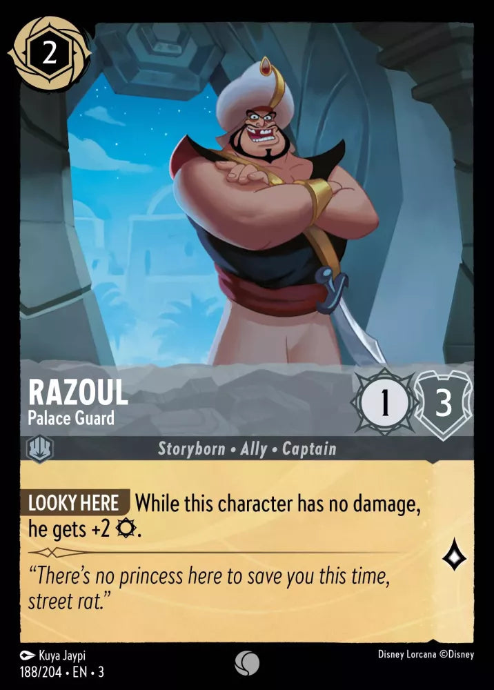Lorcana Into the Inklands 188/204 Razoul Palace Guard