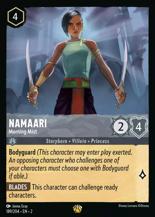 Lorcana Rise of the Floodborn 189/204 Namaari Morning Mist Foil