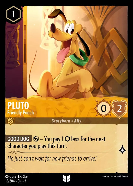 Lorcana Into the Inklands 018/204 Pluto Friendly Pooch