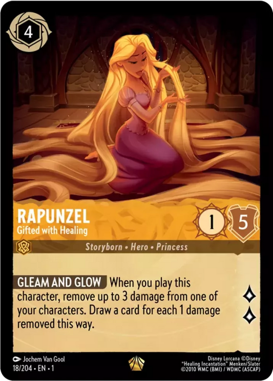 Lorcana The First Chapter 018/204 Rapunzel Gifted with Healing Foil