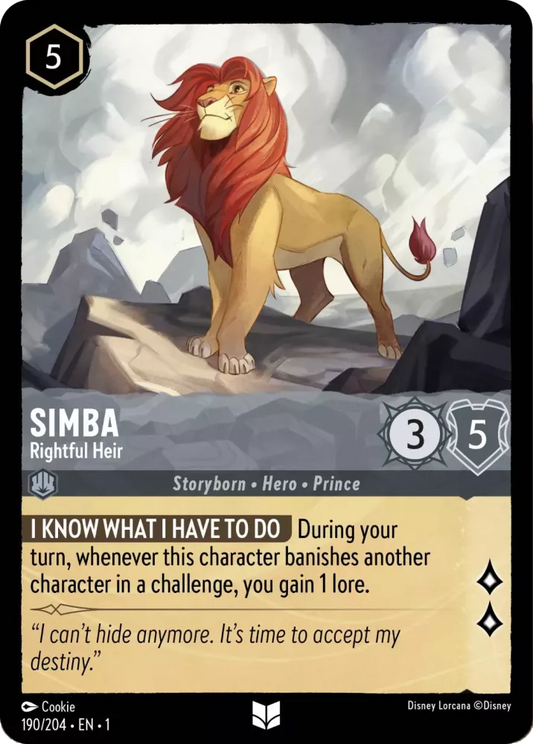 Lorcana The First Chapter 190/204 Simba Rightful Heir