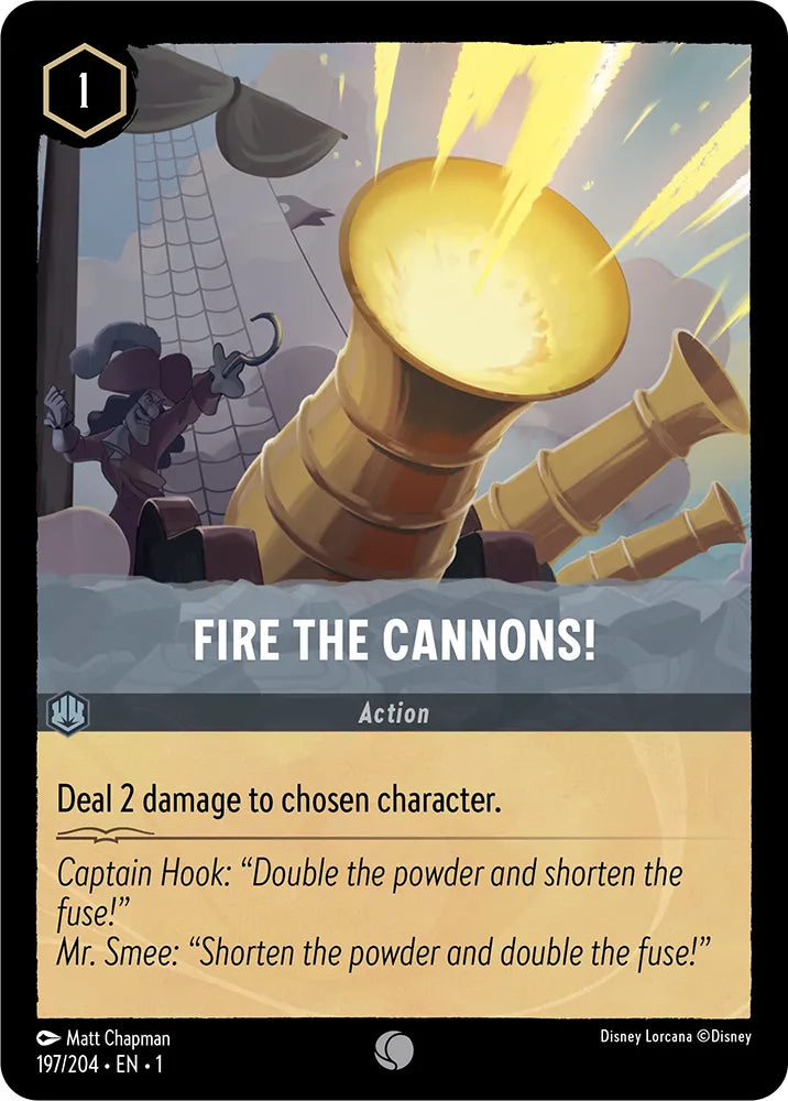 Lorcana The First Chapter 197/204 Fire the Cannons! Foil