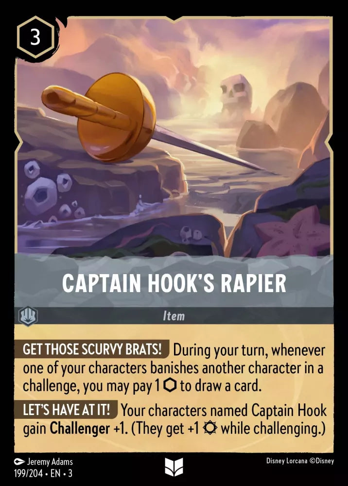 Lorcana Into the Inklands 199/204 Captain Hook's Rapier