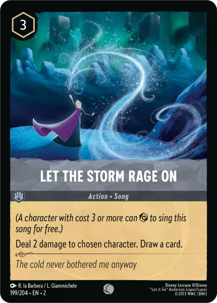 Lorcana Rise of the Floodborn 199/204 Let the Storm Rage On Foil