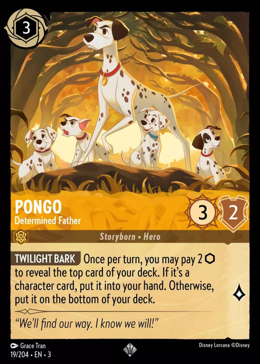 Lorcana Into the Inklands 019/204 Pongo Determined Father