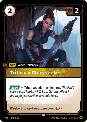 Riftbound Origins 217/298 Trifarian Gloryseeker Foil