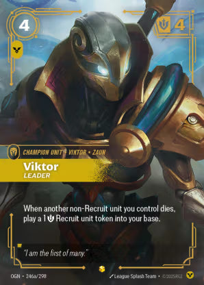Riftbound Origins 246a/298 Viktor Leader (Showcase)