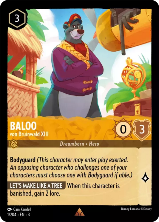 Lorcana Into the Inklands 001/204 Baloo von Bruinwald XIII