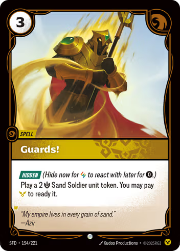 Riftbound Spiritforged 154/221 Guards! Foil