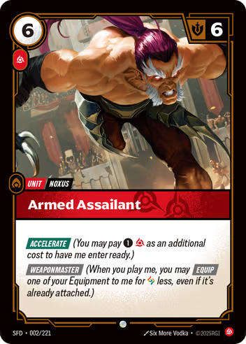 Riftbound Spiritforged 002/221 Armed Assailant