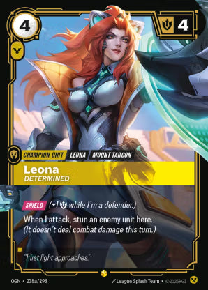 Riftbound Origins 238a/298 Leona Determined (Showcase)