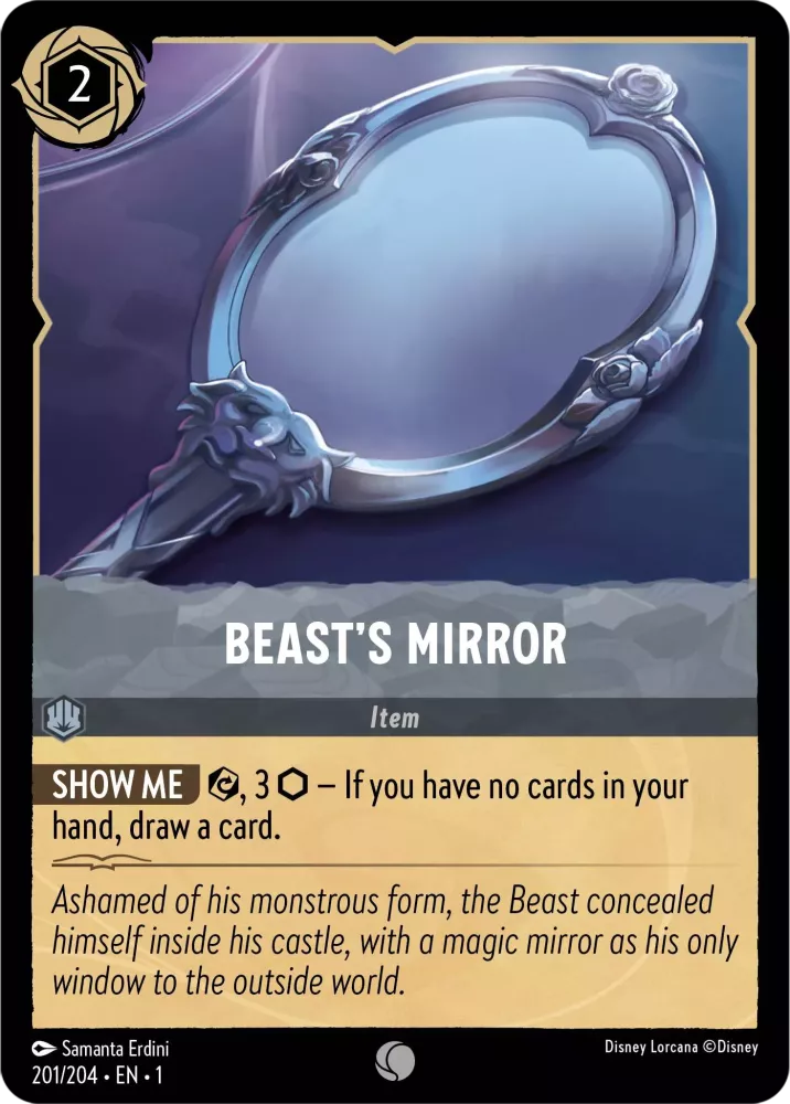 Lorcana The First Chapter 201/204 Beast's Mirror Foil