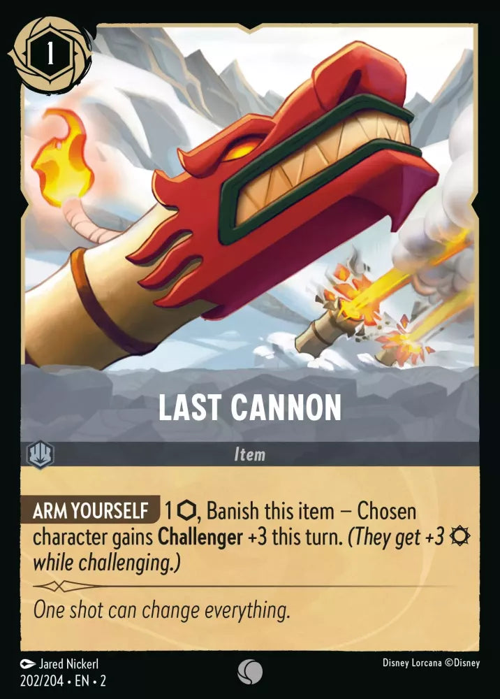 Lorcana Rise of the Floodborn 202/204 Last Cannon