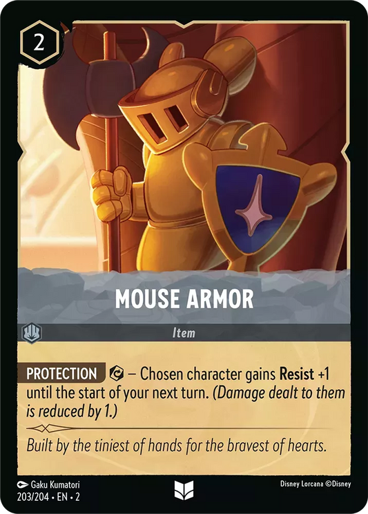Lorcana Rise of the Floodborn 203/204 Mouse Armor Foil