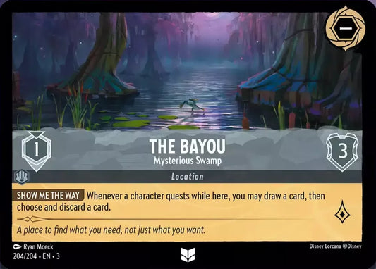 Lorcana Into the Inklands 204/204 The Bayou Mysterious Swamp Foil