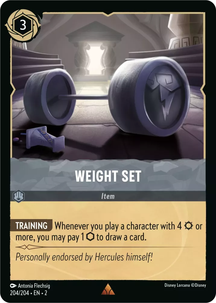 Lorcana Rise of the Floodborn 204/204 Weight Set Foil