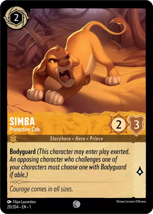 Lorcana The First Chapter 020/204 Simba Protective Cub Foil