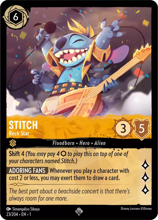Lorcana The First Chapter 023/204 Stitch Rock Star