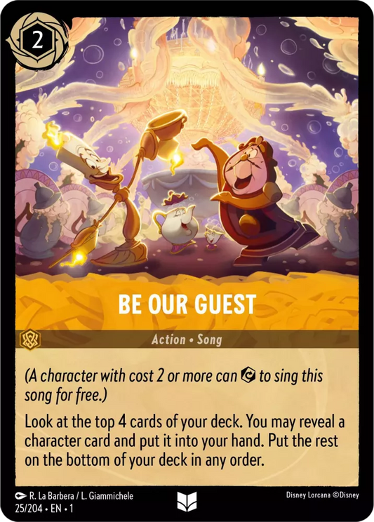 Lorcana The First Chapter 025/204 Be Our Guest Foil
