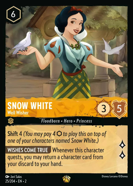 Lorcana Rise of the Floodborn 025/204 Snow White Well Wisher