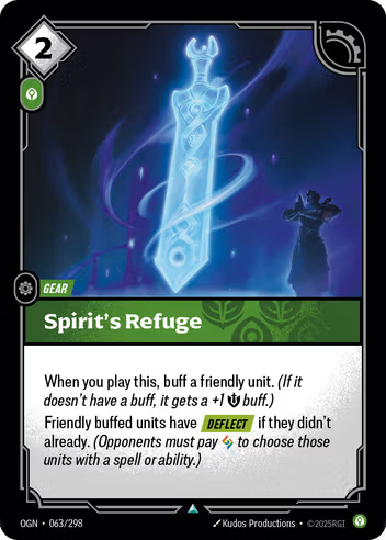 Riftbound Origins 063/298 Spirit's Refuge Foil