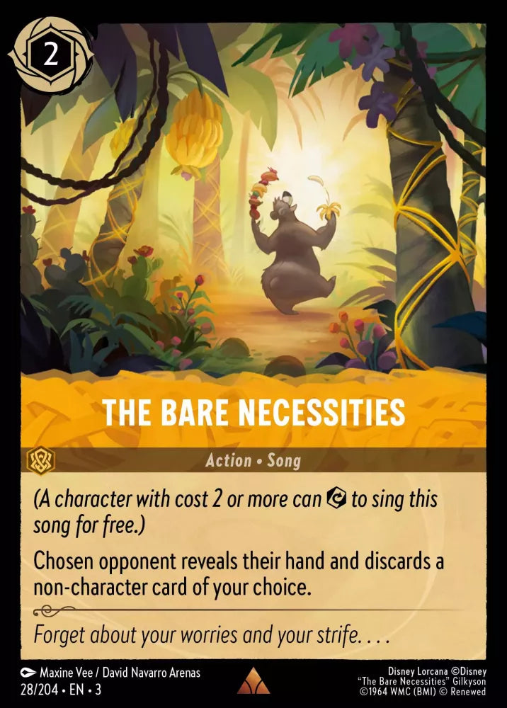 Lorcana Into the Inklands 028/204 The Bare Necessities